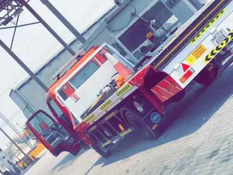 Recovery truck working at an industrial yard — MZ Meer Car Recovery